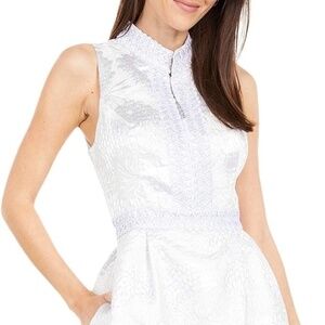 Lilly Pulitzer Franci Dress - Silver Metallic Size 4 - NWT